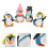2Ud Ornamento Acuario Pingüino Material Multicolor 7