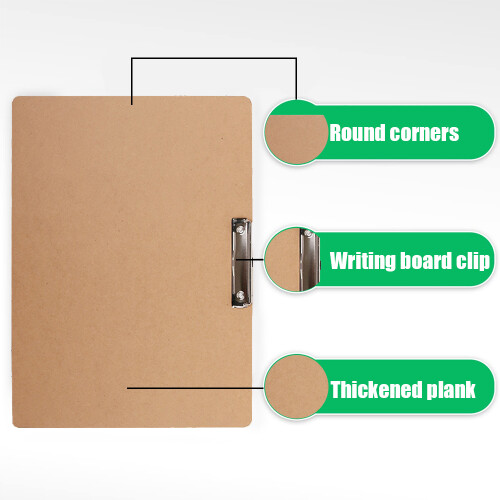 Creative Toolset, Low Profile Clip Drawing Board for Artistic Projects, ECO Friendly Hardboard, Set of 2 2