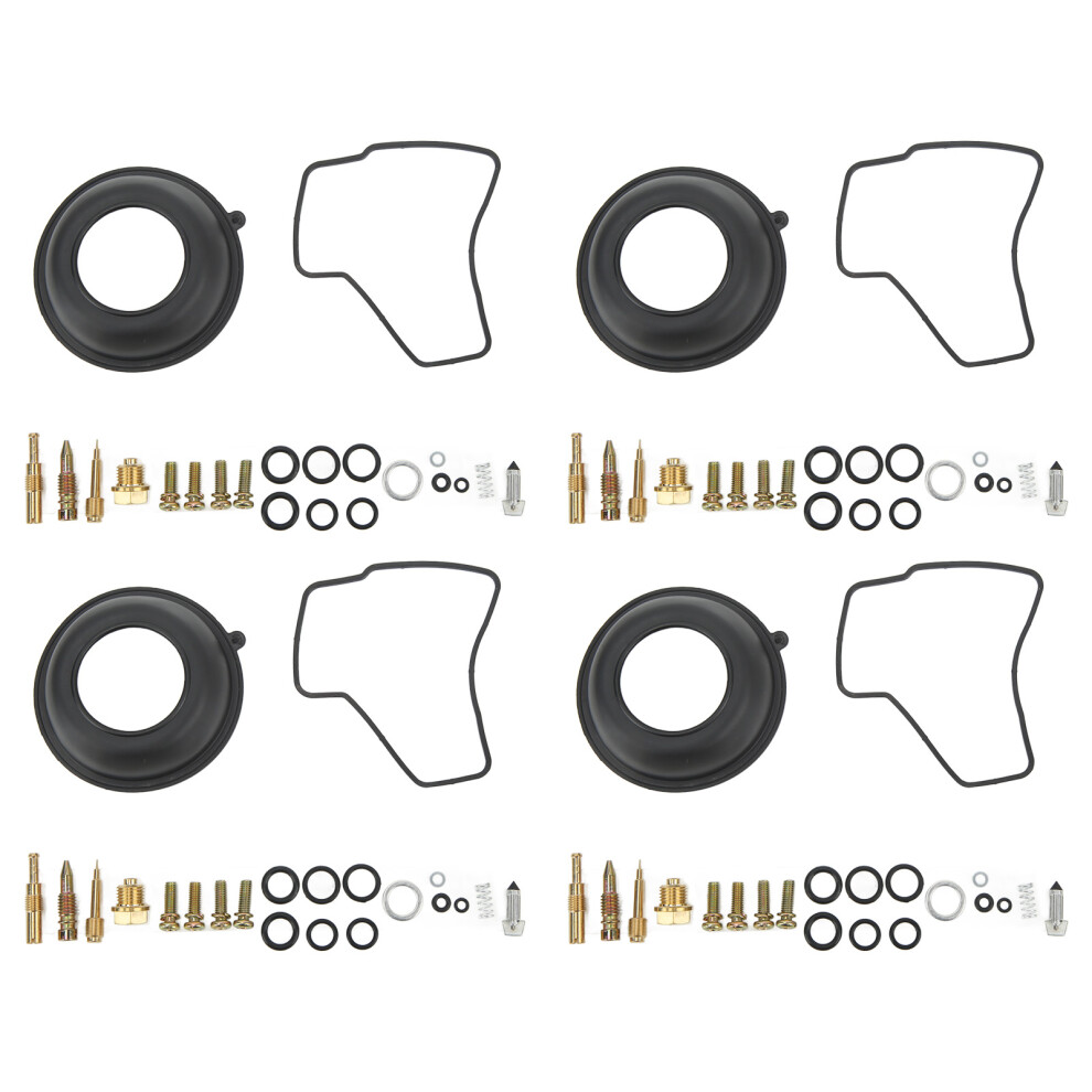 Carburetor Float Bowl Gasket Set 4 Stable Performance, Premium Metal & Rubber Material Ensures Durability & Rustproof Protection Against Corrosion 9139052789432