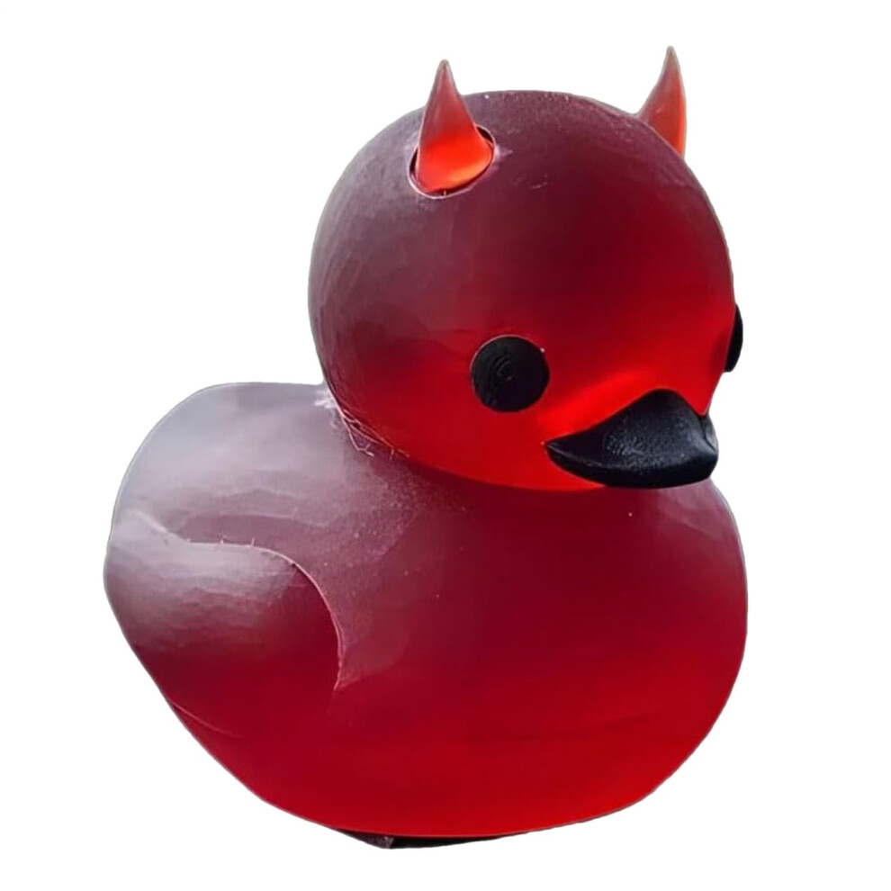 Halloween Car Dashboard Ornament Gothic 3D Printed Devil Duck Decor For Desk Shelf And Auto 9365049489850