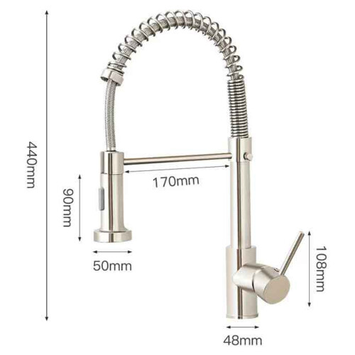 Easy Installation Kitchen Faucets, Solid Brass Constructed, Brushed Nickel Finish for a Timeless Appeal 1