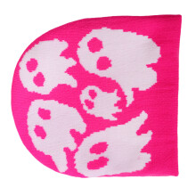 Chapeau polyvalent en tricot unisexe pour Halloween,-Rose foncé