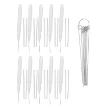 20Pz Spazzole Pulizia Doccia Multiuso in PP Acciaio Nylon Bianco