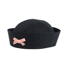 Béret japonais pour filles, chapeau de Costume de Cosplay à-Noir