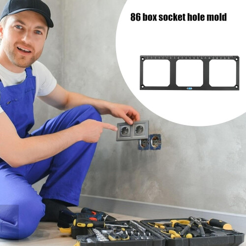 Leveling Bubble Opener For Outlet Box Hole Cutting, Template, Bottom Box Mold, Accurate Socket Install, 1 g Pack 1