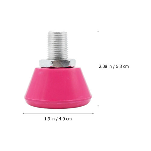 1Par De Roller Skate Borracha+metal Rosa Resistente 1