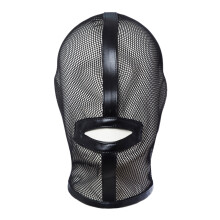 Couvre-tête en maille noire élastique, chapeau de fête-Noir