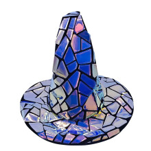 Chapeau de sorcière pointu tendance, chapeau de magicien-Noir