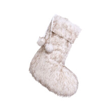 Faux Furs Christmas Stocking Hanging Bag Decoration-Style 1