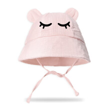 Chapeau seau unisexe pour bébé, chapeau de pêcheur,-rose clair