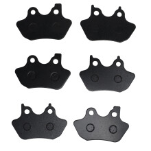 Vervangingsset voor voor- en achterremmen van 4 Harley Davidson-modellen (2000-2007), duurzame semi-metalen remblokken met lage stofemissie en