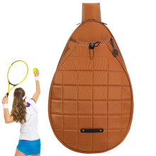 Tennis Racquet Bag Oxford Cloth Badminton Bag With Elastic Cord Large Capacity Shoulder Backpack For Badminton Racket