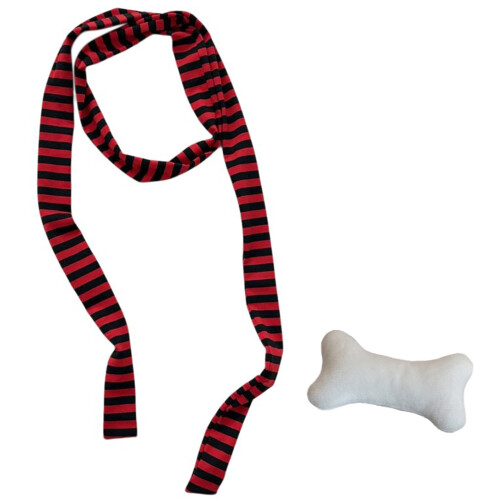 Écharpe d'hiver Unique écharpe multicolore-Rayure noire et rouge
