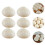 6Pcs High Simulation Steamed Stuffed Bun Model White Kitchen Toy 4