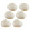 6Pcs High Simulation Steamed Stuffed Bun Model White Kitchen Toy 8
