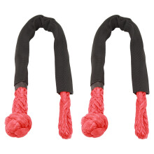 Grillete de cuerda resistente a los rayos UV, grillete blando de UHMWPE de 38000 libras de resistencia con fundas protectoras, remolque todoterreno
