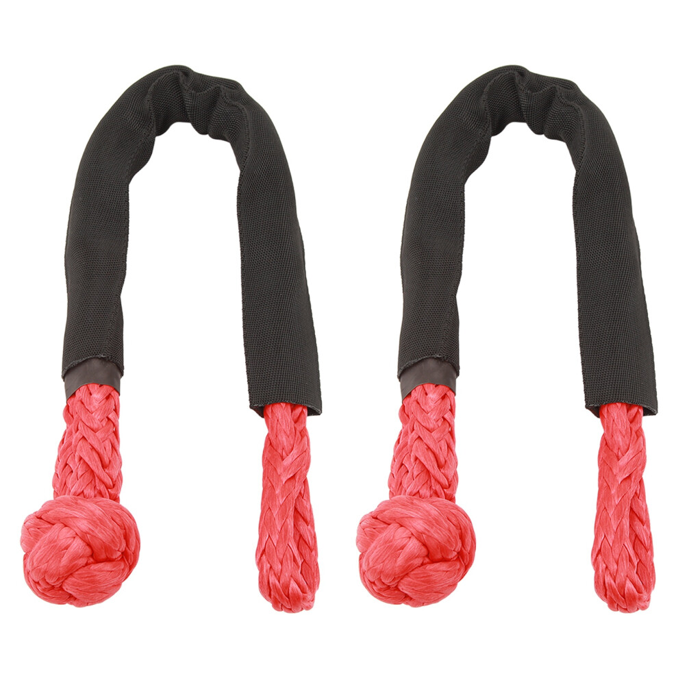 Uv Resistant Rope Shackle 38000 Lbs Strength Uhmwpe Soft Shackle W/ Protective Sleeves 4 Off Road Towing Safe Vehicle Paint Protection Lightweight 9139052773639