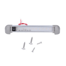 Barra de luz LED ultrabrilhante para toldo, garagem de barco/RV, 12V/24V, luz interna LED com interruptor basculante, rotação de 180 graus, à
