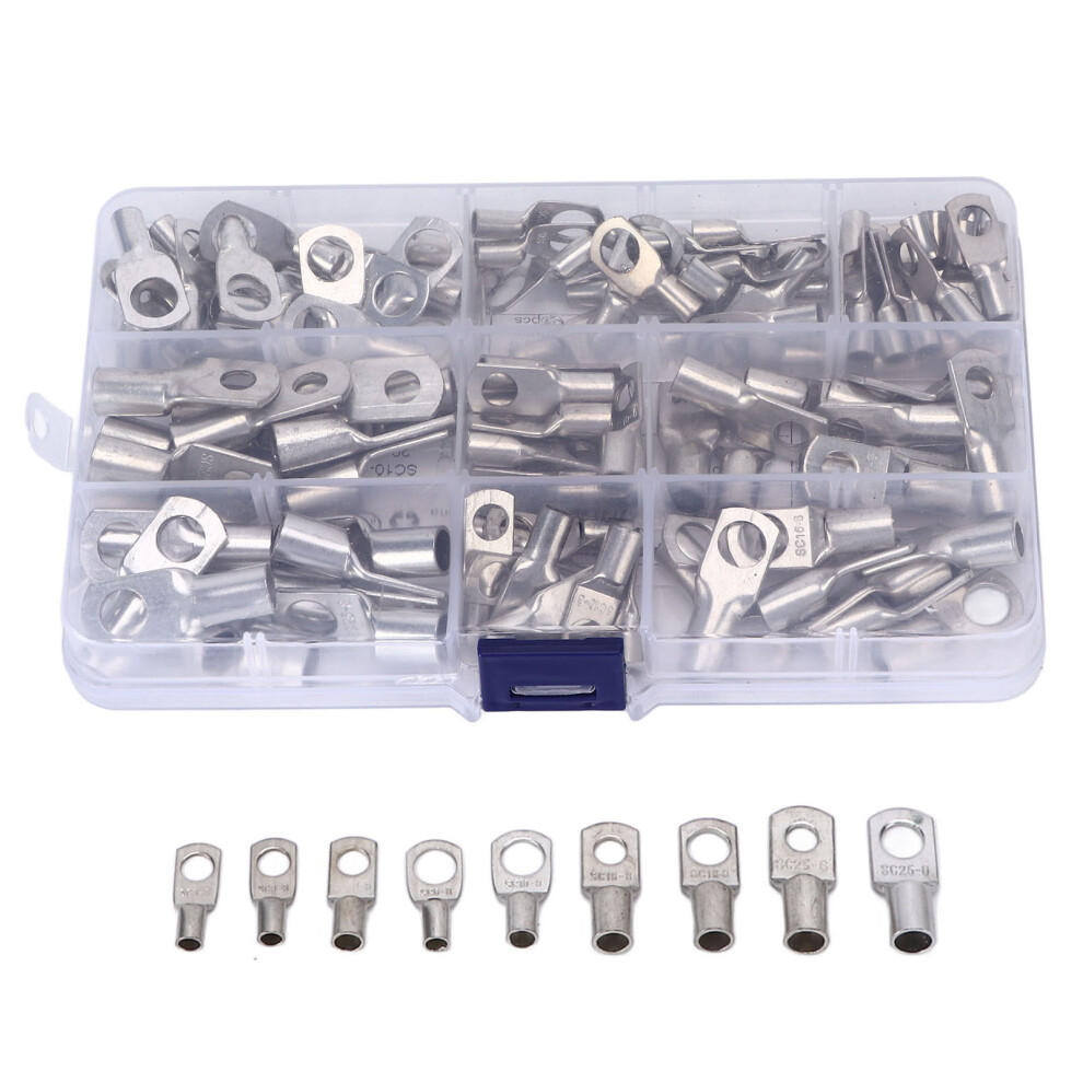 Battery Terminals Wire Terminals Connector High Electrolytic Grade Copper Corrosion Resistance Conductivity Crimped Or Soldered Non Insulated Ring 9139052862814