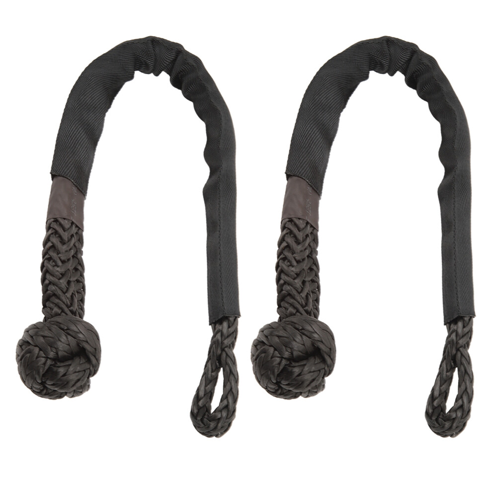 Uv Resistant Rope Shackle 38000 Lbs Strength Uhmwpe Soft Shackle W/ Protective Sleeves 4 Off Road Towing Safe Vehicle Paint Protection Lightweight 9139052773622