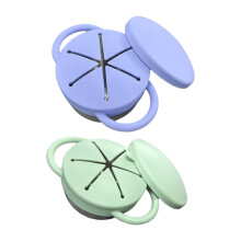 Pack of 2 Stainless Steel Snacks Container Silicone Sealed-gnb