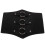 Corset Masculino Preto Couro Sintético Com 1