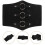 Corset Masculino Preto Couro Sintético Com 6