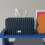 Compacte Tissue Box-blauwe gestreepte vierkante tissuedoos 6