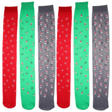 3Pares Medias Navideñas Duraderas De Seda Para Uso En Celebraciones