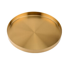 Plateau en acier inoxydable finition laiton mat, un cadeau unique, parfait pour l'intérieur ou l'extérieur, une beauté intemporelle pour toutes