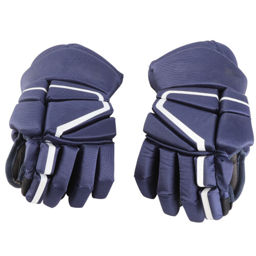 1 Paar marineblaue Eishockeyhandschuhe,