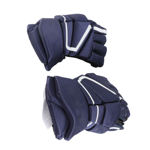 1 Paar marineblaue Eishockeyhandschuhe, 1