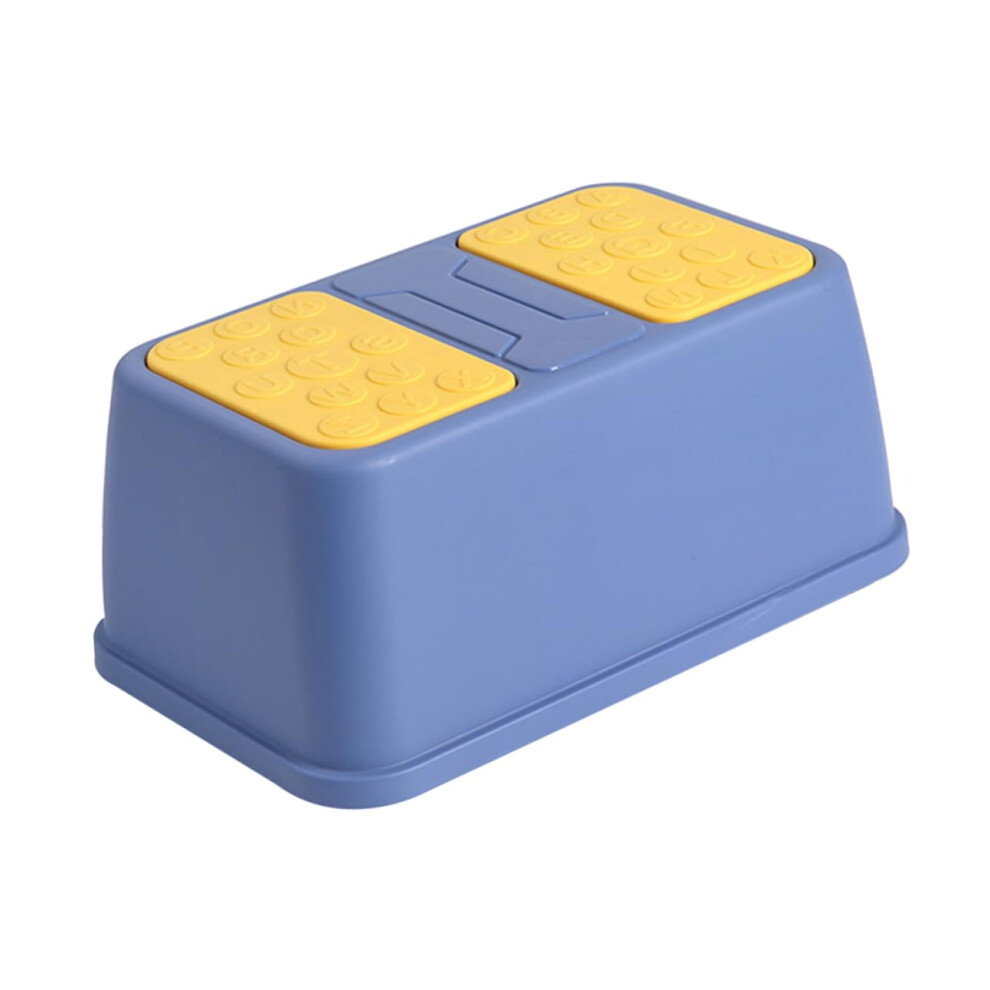 Kids Step Stool With Antislip Base For Bathroom And Potty Training, Nursery Footstool Blue