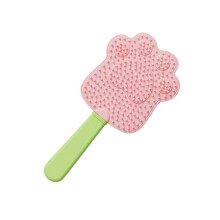 Brosse de toilettage pour chats avec des capacités-poudre verte