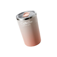 Edelstahl-Kaffeetasse, 450 ml, automatisches-Farbverlaufspulver