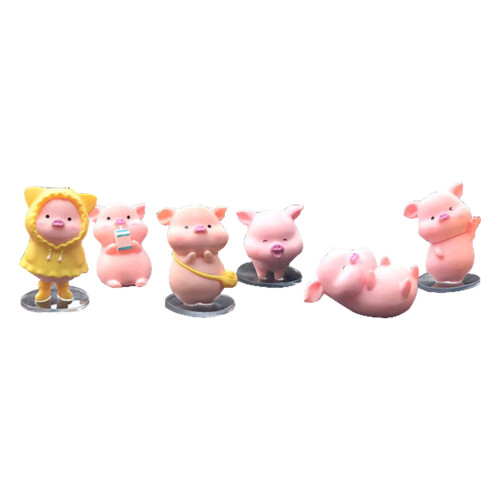 Χαριτωμένα ροζ γουρουνάκια Kawaii Γουρουνάκια Μινιατούρα Γουρουνάκια4Home Decor 1