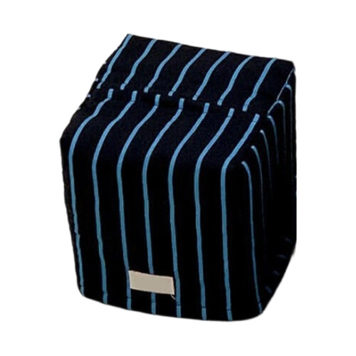 Support de boîte à-boîte à mouchoirs carrée à rayures bleues