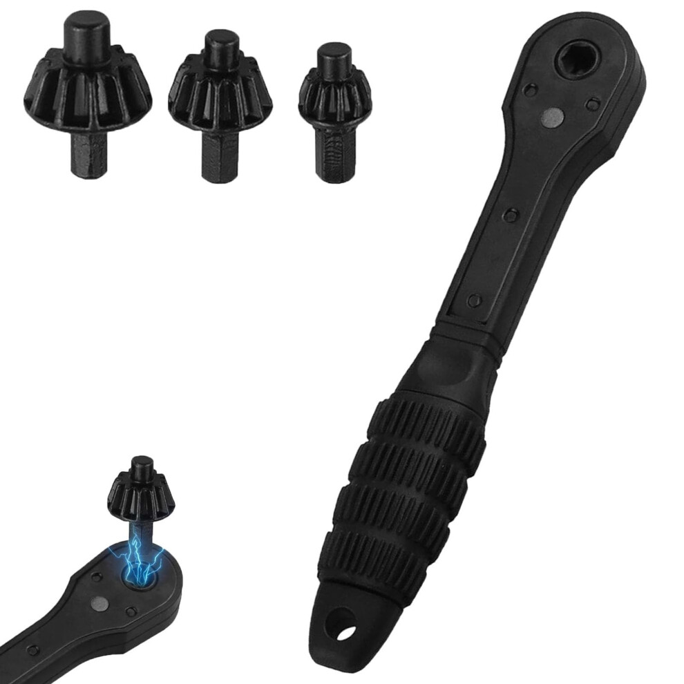 Drill Chuck Ratchet Spanner 2In1 Ratchet Chuck Key Wrench Universal Doublehead Replacement Tool For Electric Drills 9412369509697
