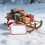 Packung mit 50 traditionellen Weihnachts-Tischkarten für eine 5