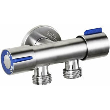 Double Handle Faucet For Wash Basins, Dual Control Ensures Precise Water Management, Stainless Steel Structure Resists Corrosion, Brushed Texture Elev