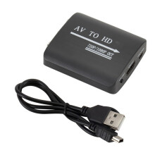 HDMI 1080P To HDTV Adapter 3RCA Input One Way Conversion ABS Construction For Computer Use