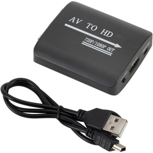 HDMI 1080P To HDTV Adapter 3RCA Input One Way Conversion ABS Construction For Computer Use 1
