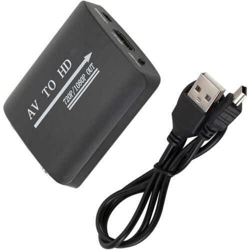 HDMI 1080P To HDTV Adapter 3RCA Input One Way Conversion ABS Construction For Computer Use 2