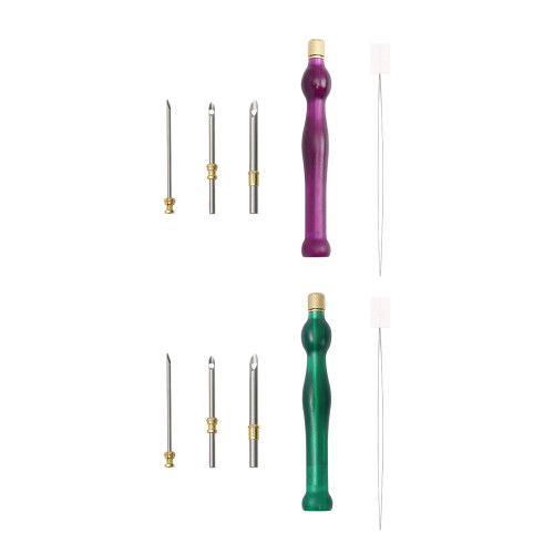 Russian Punch Needle Set for Craft Featuring Portable-Purple 1