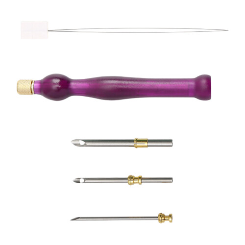 Nähnadel, Aluminiumkopf, Edelstahl, Langzeitgebrauch-Lila