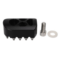 Pedane del cambio antiscivolo per moto Harley, girevoli a 360, stile chopper bobber MX, con poggiapiedi largo lavorato a CNC e struttura in