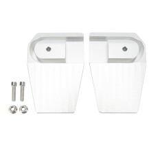 Pedane in alluminio per moto, pedane larghe, robuste e durevoli, pedane extra large in alluminio lavorato a CNC, pedane pieghevoli per un comfort
