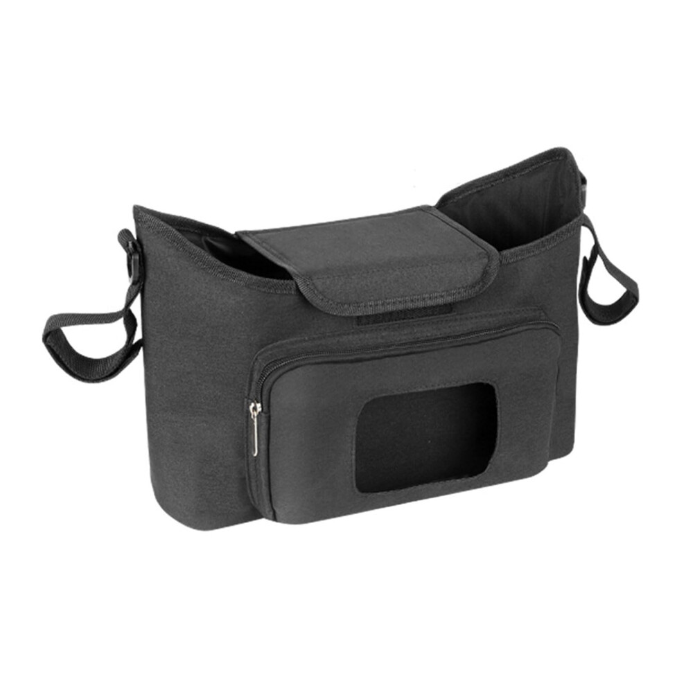 Baby Diaper Bag Stroller Diaper Bag Maternity Bag Stroller Backpack Travel Handlebar Black
