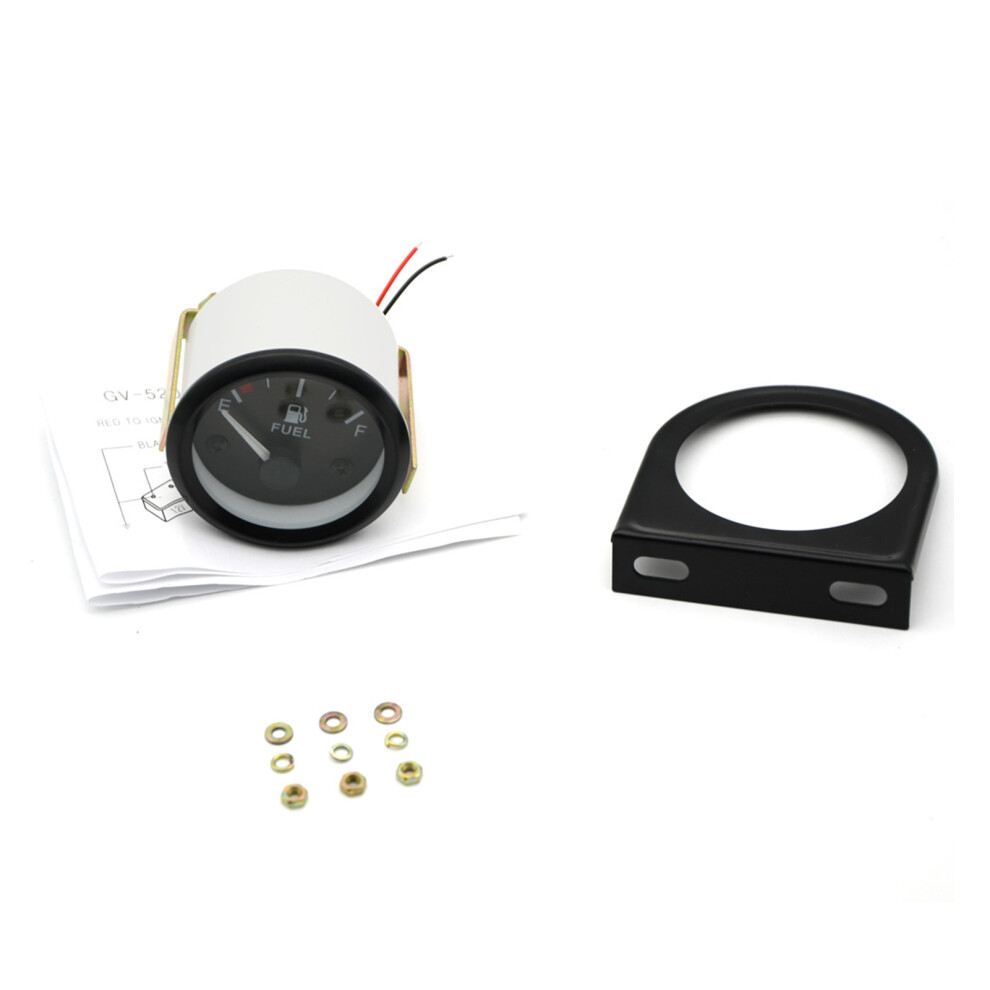 Fuel Tank Indicator Universal Fitment 52Mm High Accuracy Fuel Gauge Meter W/ Corrosion Resistant Body & Stable Output Signal Compatible W/ Most 9139052793248