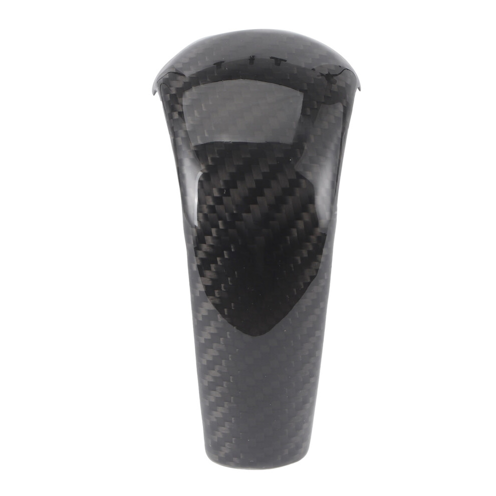 Interior Center Console 4 Automotive Use, Carbon Fiber Surface Gear Shift Knob Cover W/ Design Improves Car Appearance Upgrade, Scratch & Dust 9139052868403